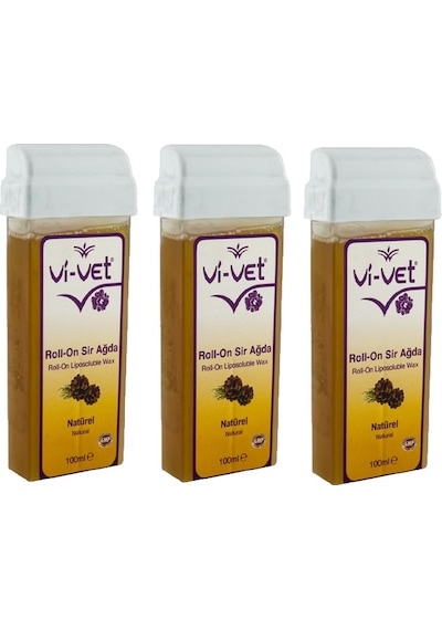 Vi-Vet Natürel Roll-On Sir Ağda 100 ML x 3