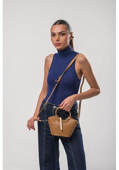 Ççs 18238 Kadın Çapraz Askılı El Çantası Camel