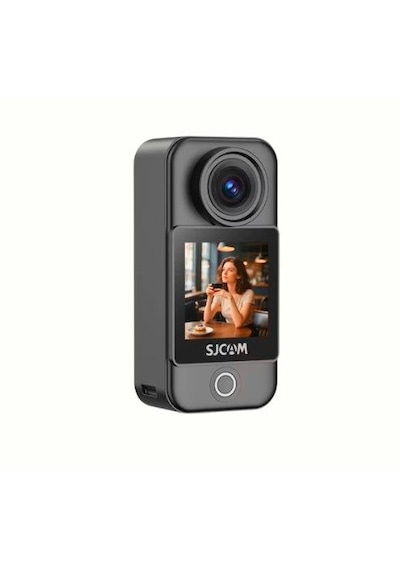 Sjcam C400 Pocket 4k Uhd 3'ü 1 Arada Titreşim Engelleme Çift Ekranlı Vlog Aksiyon Kamerası Siyah