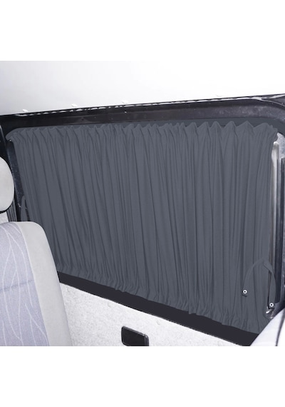 Pandami Mercedes Sprinter W907 Orta 2018+ Uyumlu Gri Raylı Oto Perde Takımı