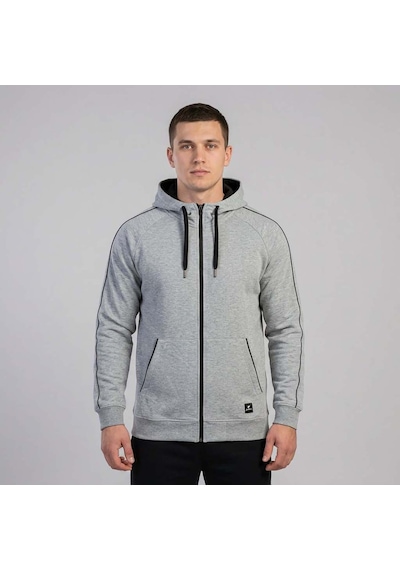 Grimelanj Joma Erkek Günlük Kapşonlu Sweatshırt Full Zip Poly.corner 4241302 Gri