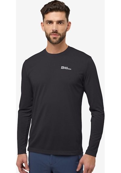 Jack Wolfskin A60291-6000 Vonnan Ls T M Erkek Outdoor Tişört Renkli