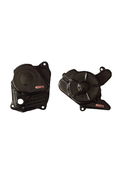 GP Kompozit  Bajaj Pulsar NS 200 2011-2024 Uyumlu Karbon Fiber Motor Koruma Kapağı Siyah