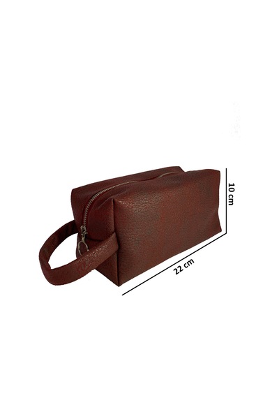 Handy Bordo Nubuk Makyaj / El Çantası Leke Tutmaz Su Geçirmez Tb002
