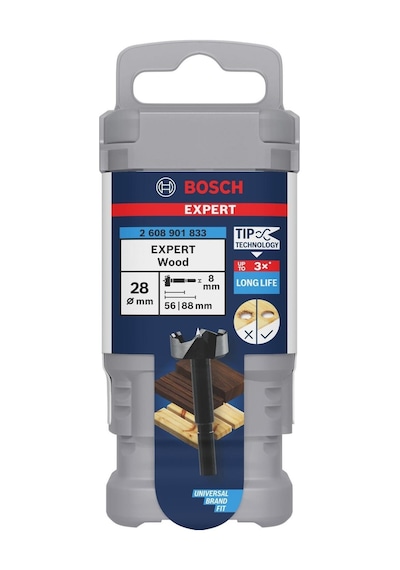 Bosch Expert 28 Mm Sert Ahşap Menteşe Yeri Açma Ucu 2608901833