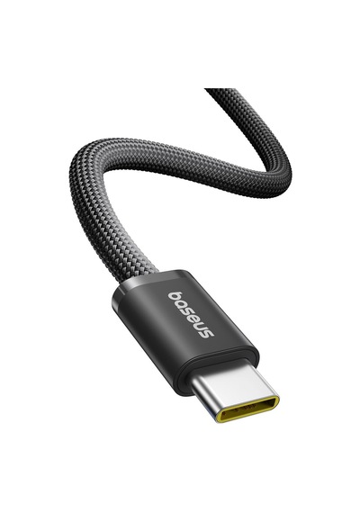 Baseus Dynamic 4 Series 100w Pd Hızlı Şarj Kablosu, Type-c To Type-c Örgülü Kablo 1 Metre, İphone 17/16/15 Pro Max, Macbook, İpad, Android, Galaxy Uyumlu 480mbps Veri Aktarımı - Siyah