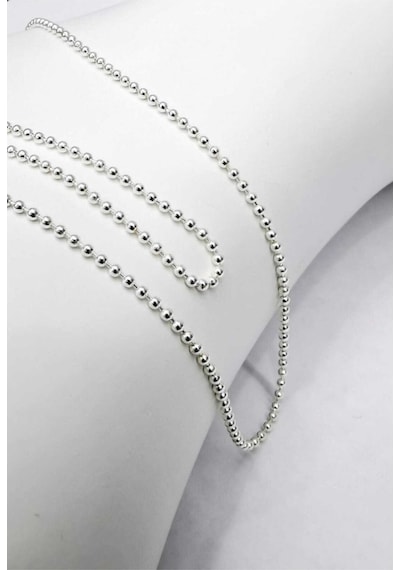 Omar Silver Unisex Top Tırnak Makası 1,9 MM Gümüş Kolye Zincir