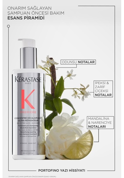 Premiere Concentré Décalcifiant Ultra-réparateur Onarım Sağlayan Şampuan Öncesi Bakım 250ml 250ml