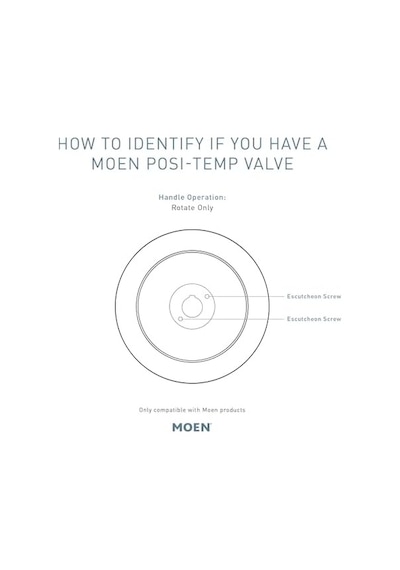Moen T2471bn Genta Posi-temp Pressure-balancing Modern Valve Trim, Valve Required, Brushed Nickel
