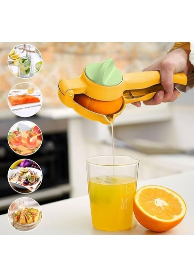 Pratik Kolay Kullanım Çevirmeli Portakal Narenciye Limon Sıkacağı Plastik Diğer