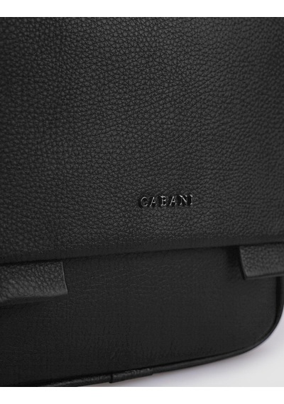 Cabani %100 Hakiki Deri Siyah Postacı Çantası Siyah