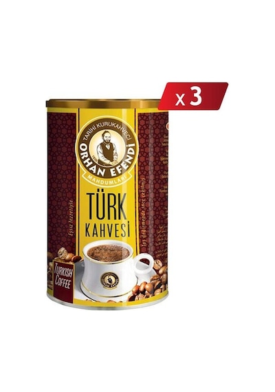 Altıncezve Orhan Efendi Türk Kahvesi Teneke 3 x 250 G