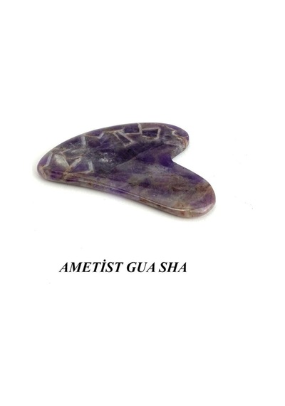 Ametist Gua Sha / Masaj Taşı / Gua Sha / Yüz Bakım Karışık