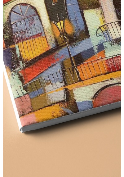 Webstyle Sayılarla Boyama Seti Kasnaklı Eski Şehirde Renkli Evler 40 X 50 Cm