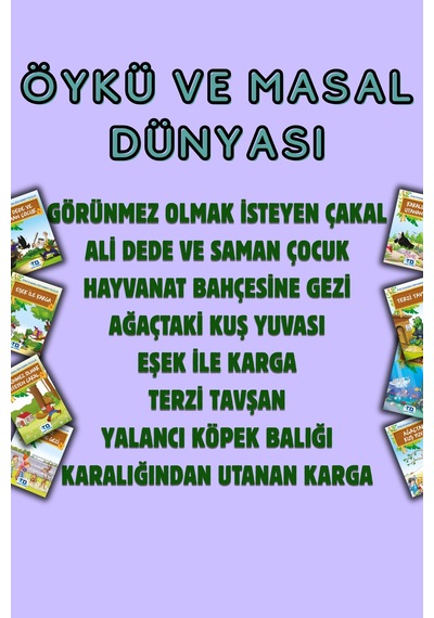 Öykü Ve Masal Dünyası Serisi 8 Kitap Sınav Uygulamalı