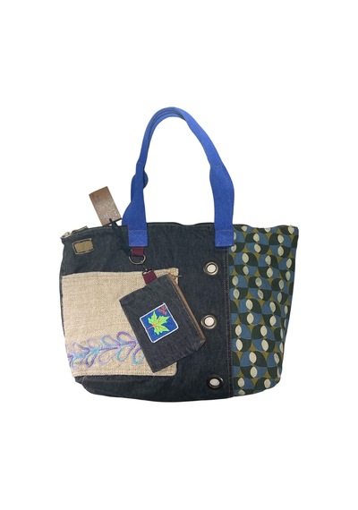 Vintage Salaş Çok Renkli Orta Boy Günlük Seyahat Gezi Omuz Çantası 36cmx34cm Siyah - Taş