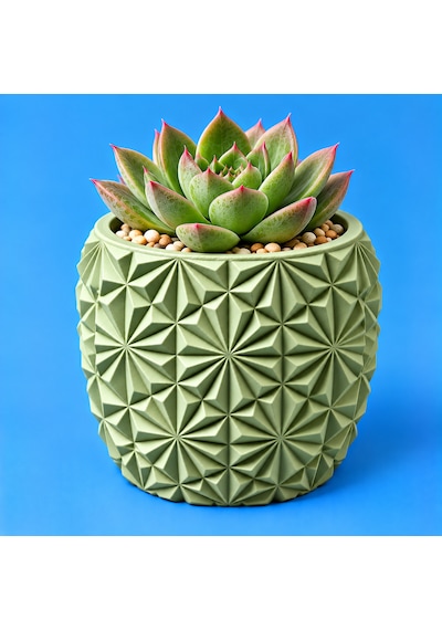 Dekorske Adaçayı Yeşili Geometrik Desenli Çok Amaçlı Dekoratif Saksı Ve Mumluk Mini Sukulent Saksısı Renk Dekorske Adaçayı Yeşili Geometrik Desenli Çok Amaçlı Dekoratif Saksı Ve Mumluk Mini Sukulent Saksısı Renk