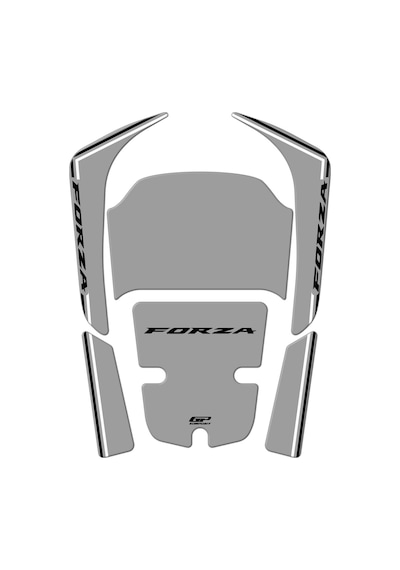 GP Kompozit  Honda Forza 250 2018-2025 Uyumlu Tank Pad Nardo Gri