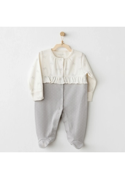 Andywawa Ac26255 Baby Bow Bliss Tulum Ekru Gri Ecru Grey