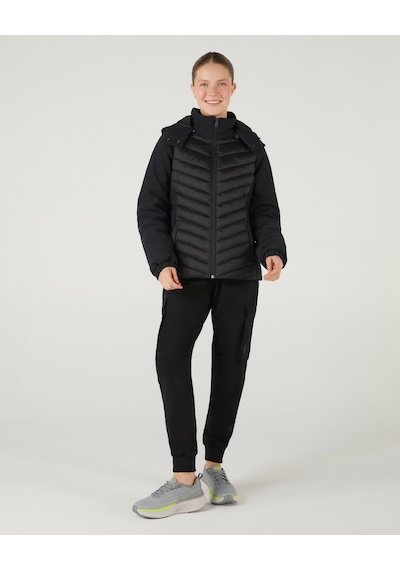 Skechers W Outerwear Padded Jacket Kadın Siyah Mont S242042-001 Siyah