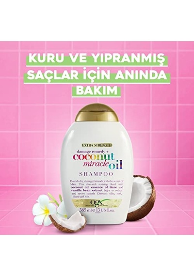 Ogx Yıpranma Karşıtı Sülfatsız Coconut Miracle Oil Şampuan 385 Ml