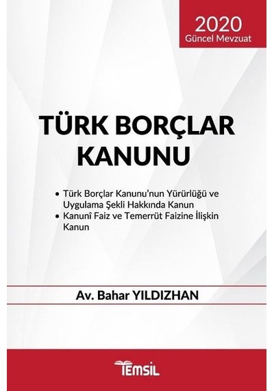 2020 Güncel Mevzuat Türk Borçlar Kanunu