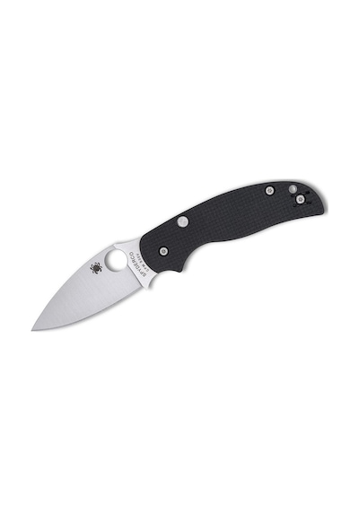Spyderco Sage 6 Button Compression Lock Carbon Fiber Cpm S30v Plainedge Kamp Çakı Siyah