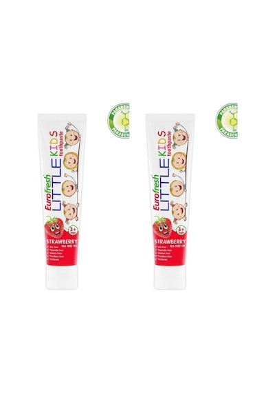 Eurofresh 3 Yaş Üzeri Çocuklar Için Çilek Aromalı Diş Macunu- Little Kids 50 G X 2 Adet