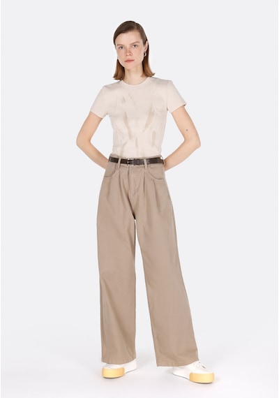 Colin's Colins Slim Fit Kadın Bej Kısa Kol Tişört Cl1073152 Q1.v1 Lbg Light Beige Colin's Colins Slim Fit Kadın Bej Kısa Kol Tişört Cl1073152 Q1.v1 Lbg Light Beige