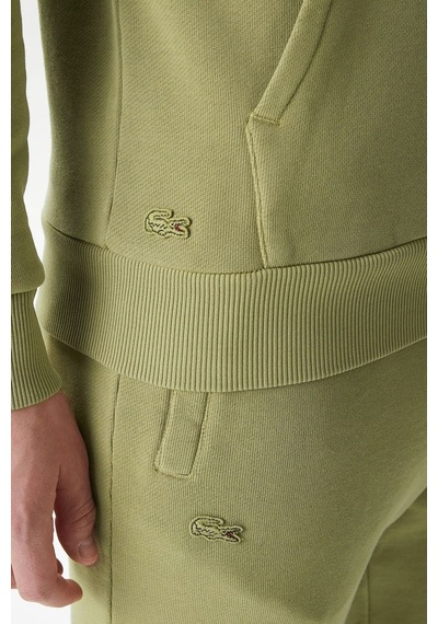 Lacoste Relaxed Fit Men's Hoodie Sweatshirt Erkek Kapüşonlu Sweatshirt Haki Haki