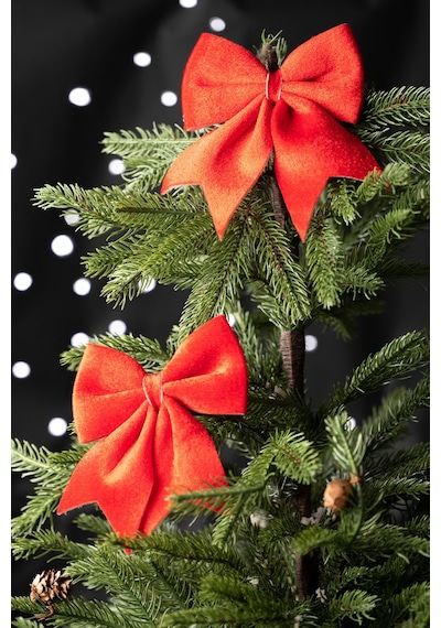 Karaca Home New Year Yılbaşı Ribbon Kırmızı Ağaç Kurdelesi 12x13 153.09.01.1779
