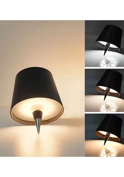 Bk Gift Kablosuz Led Siyah Şişe Lambası, Ev Hediyesi, Arkadaşa Hediye, Sevgiliye Hediye Kobitmeyencom34700 Bk Gift