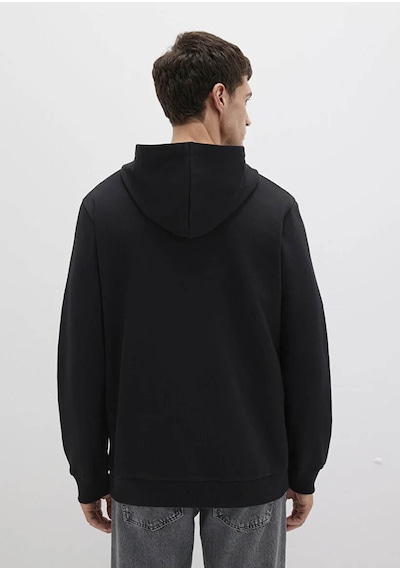 Mavi Kapüşonlu Full Siyah Erkek Sweatshirt M0s10423-900 Siyah