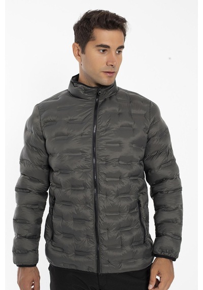 Crozwise Erkek Dolumlu Kışlık Spor Outdoor Mont Haki