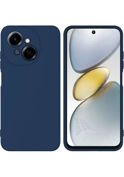 Tecno Spark Go 1 Uyumlu Silikon Kılıf - Kamera Korumalı Esnek Pastel Renk Kapak - Lacivert