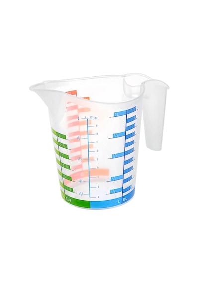 500 Ml Renkli Dereceli Sert Plastik Mutfak Ölçü Kabı 5492 Çr