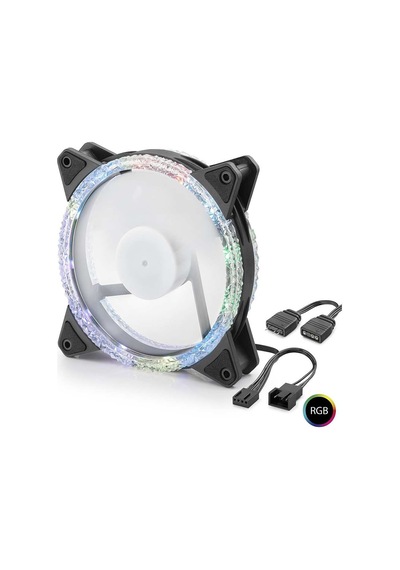 Kasa Fanı Kristal Rgb 12 Cm - Siyah Nd2662 Evimdeyokyok
