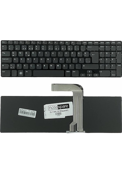 Dell İle Uyumlu Inspiron N5110 Notebook Klavye Siyah Tr