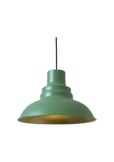 Dylight Retro Metal Mat Su Yeşili Dekoratif Rustik Metal Sarkıt Avize Çap:30 Cm Beyaz