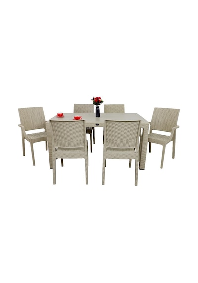 Luna Elit Rattan 90x150 2 Elit Koltuk 4 Elit Sandalye Masa Takımı Çölbeji Luna Elit Rattan 90x150 2 Elit Koltuk 4 Elit Sandalye Masa Takımı Çölbeji