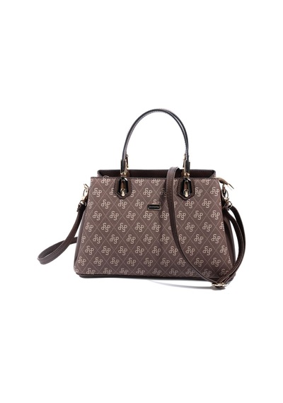 Silver Polo Sp1253 Kadın El Çantası Monogram Kahve-kahve