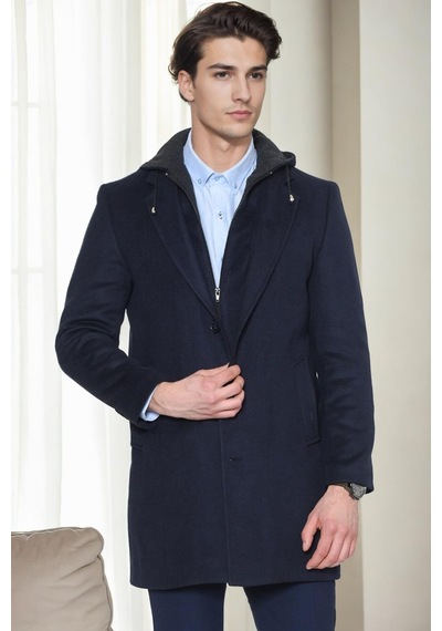 Plt9376 Dewberry Erkek Palto-lacivert Lacivert