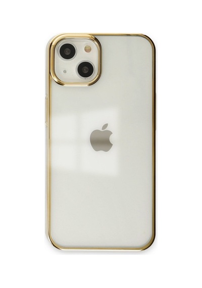 Apple iPhone Uyumlu,  14 Plus Kılıf Element Silikon - Gold