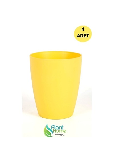 Dekoratif Sarı  Orkide Saksısı - 4 Adet Set  -12 Pot Üretim Saksısına Uygun Kaliteli Ürün