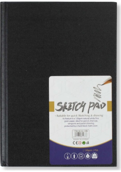 Sert Kapak Sketchbook Eskiz Çizim Defteri 120 Gr. A4 56 Sayfa