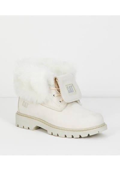 Caterpillar Utah Fur Beige Nubuk Kadın Bot Bej