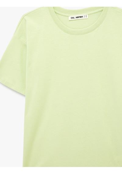 Koton Rahat Kalıp Kısa Kollu Bisiklet Yaka Pamuklu Basic Tişört Green 6sal10722ık Yeşil Koton Rahat Kalıp Kısa Kollu Bisiklet Yaka Pamuklu Basic Tişört Green 6sal10722ık Yeşil