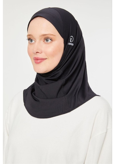 Melodi Scarf Kadın Tesettür Hijab Spor Bone Siyah Siyah