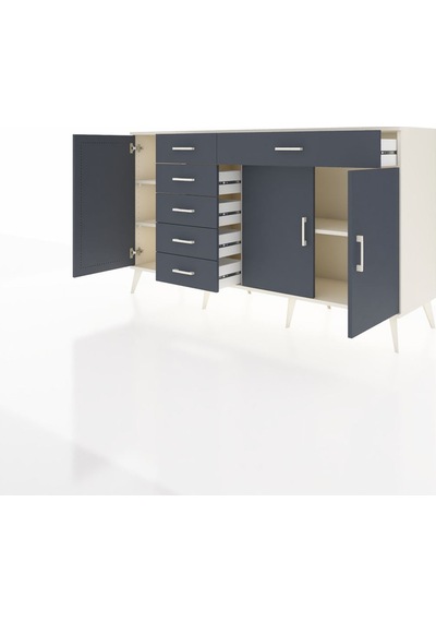 Hyperion Konsol 3 Raflı 6 Çekmeceli 3 Kapaklı 176x44x99 Aytaşı-an Aytaşı-antrasit Hyperion Konsol 3 Raflı 6 Çekmeceli 3 Kapaklı 176x44x99 Aytaşı-an Aytaşı-antrasit