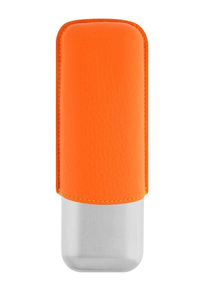 S.t. Dupont Deri Metal Puro Kılıfı Orange/krom 2li 60ring